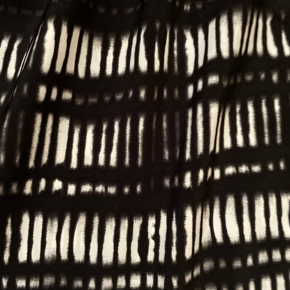 Express Black & White dress; one shoulder w/ strap; ruffle top; striped pattern - Picture 4 of 8